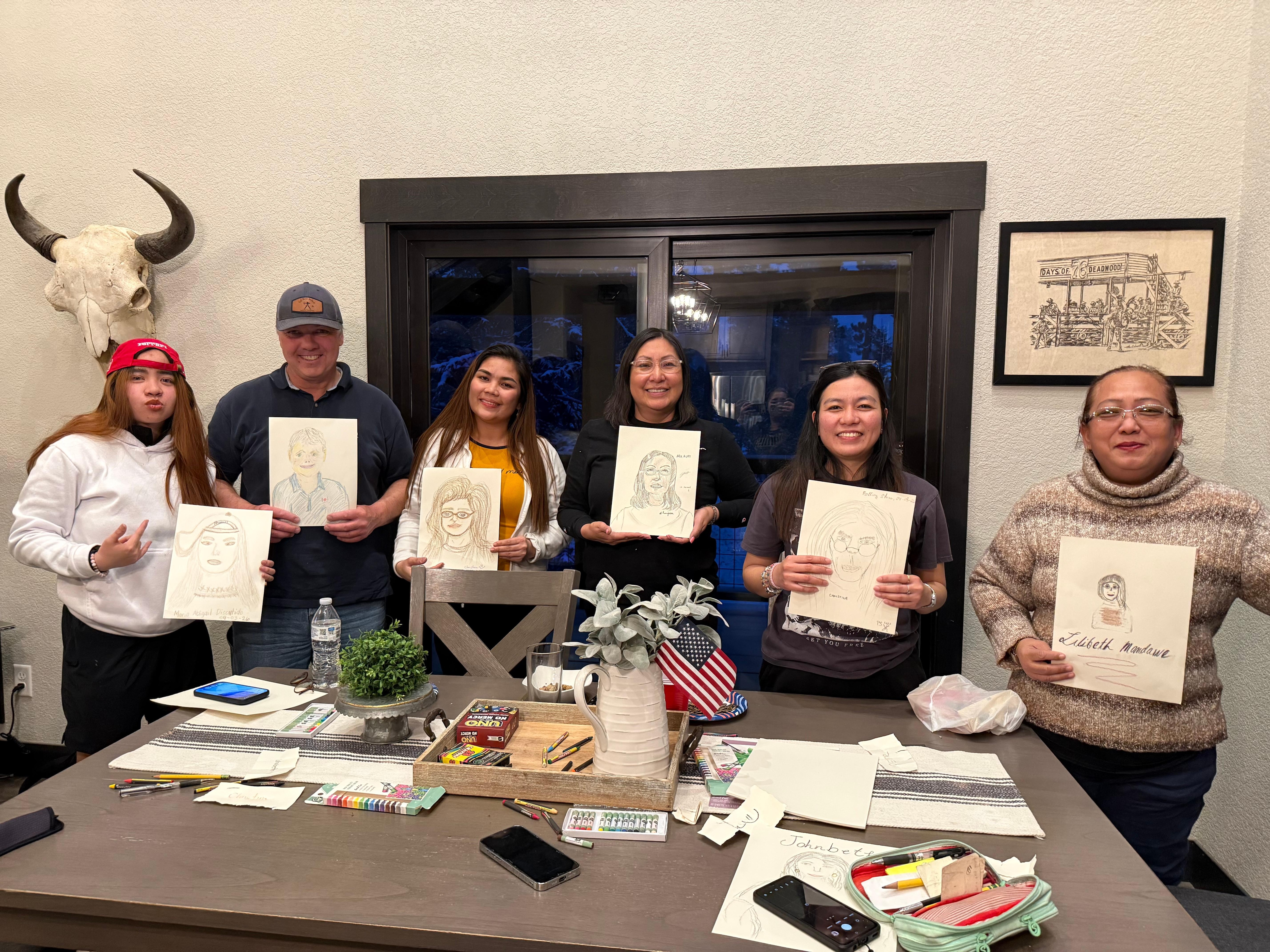 Portraits of each other 