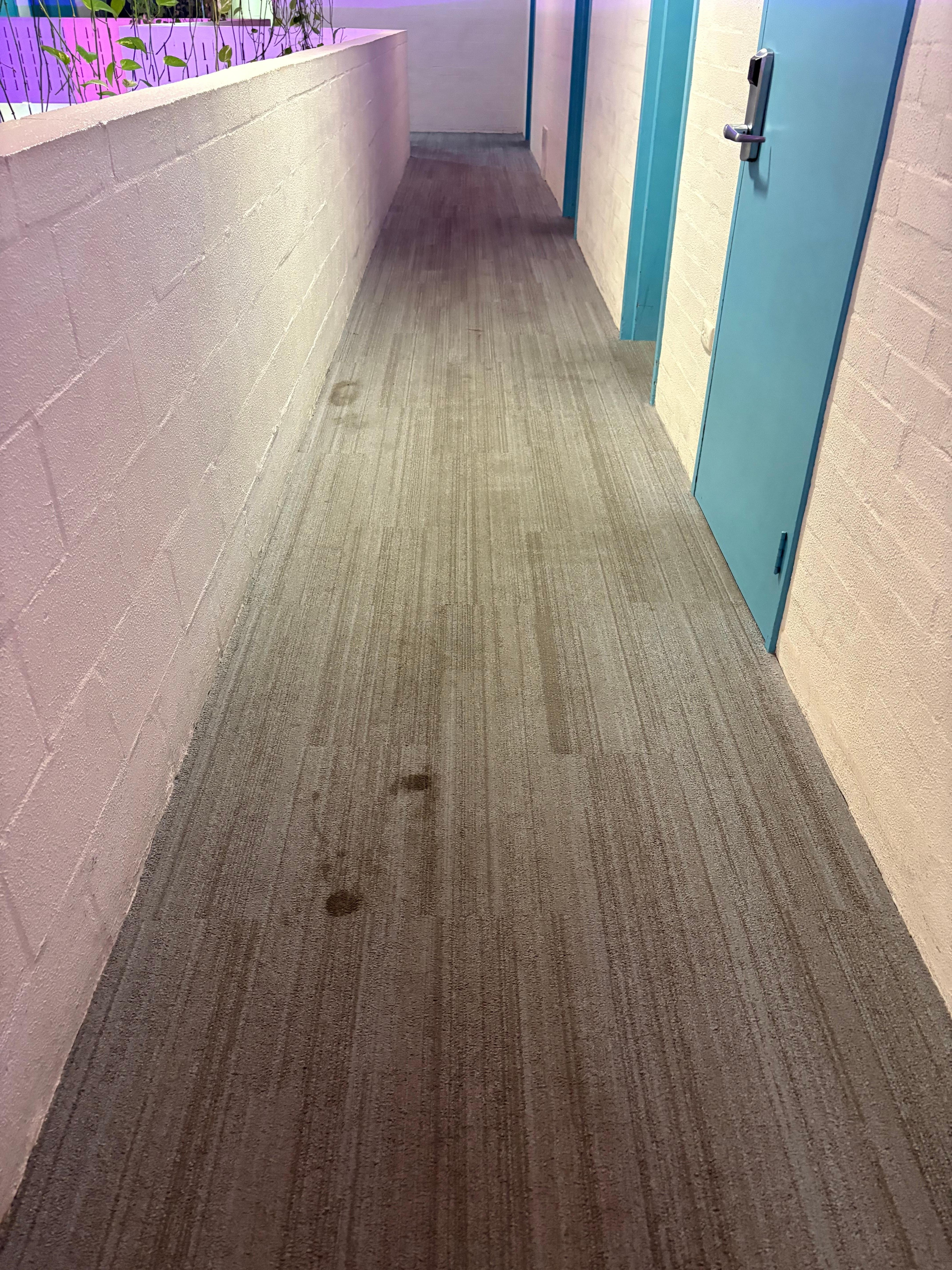 Hall outside of the rooms