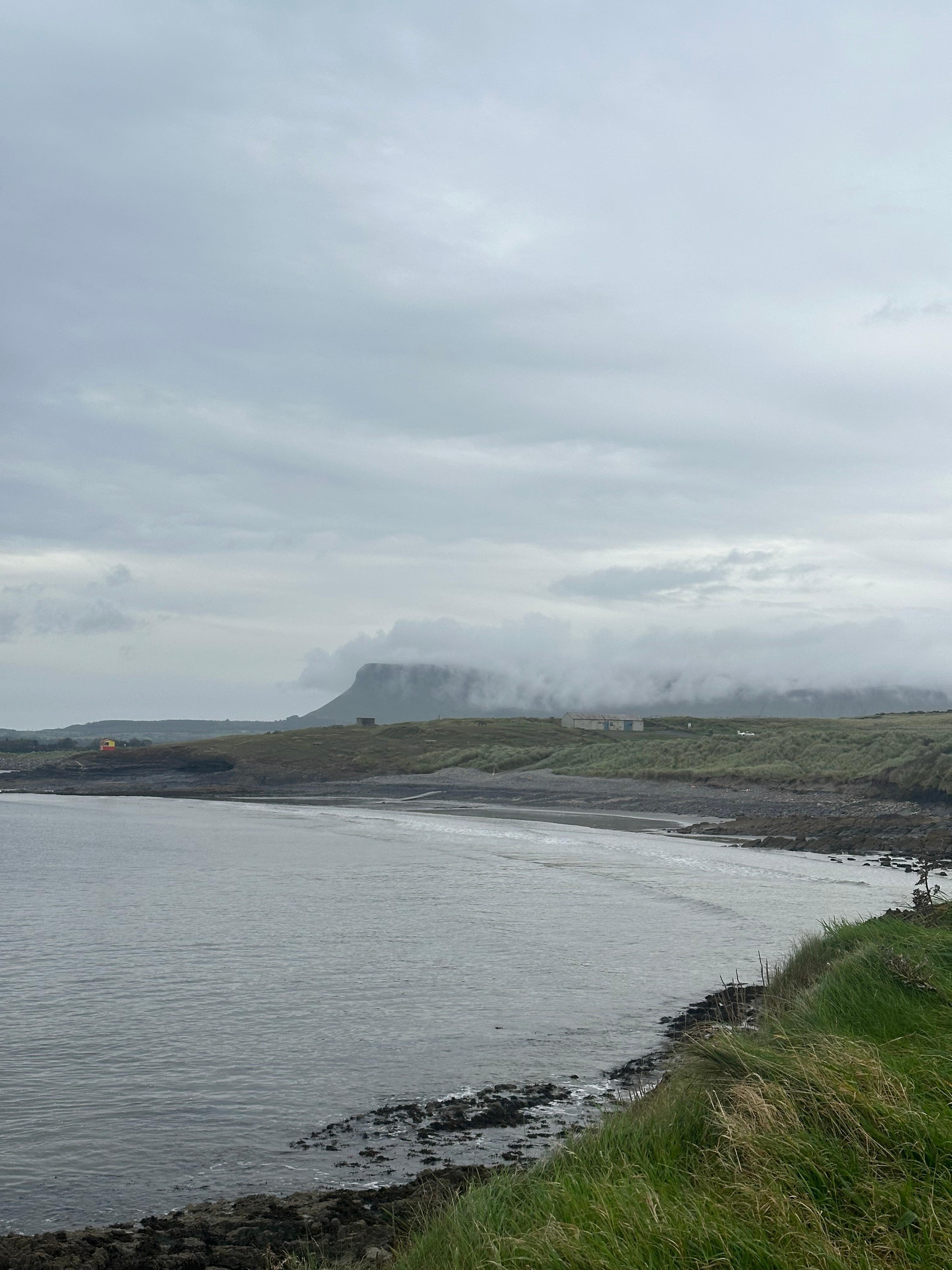 View of Benbulbin at Hot Box Sauna Rosses Point