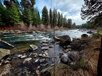 Hiking along the River Trail from the condo