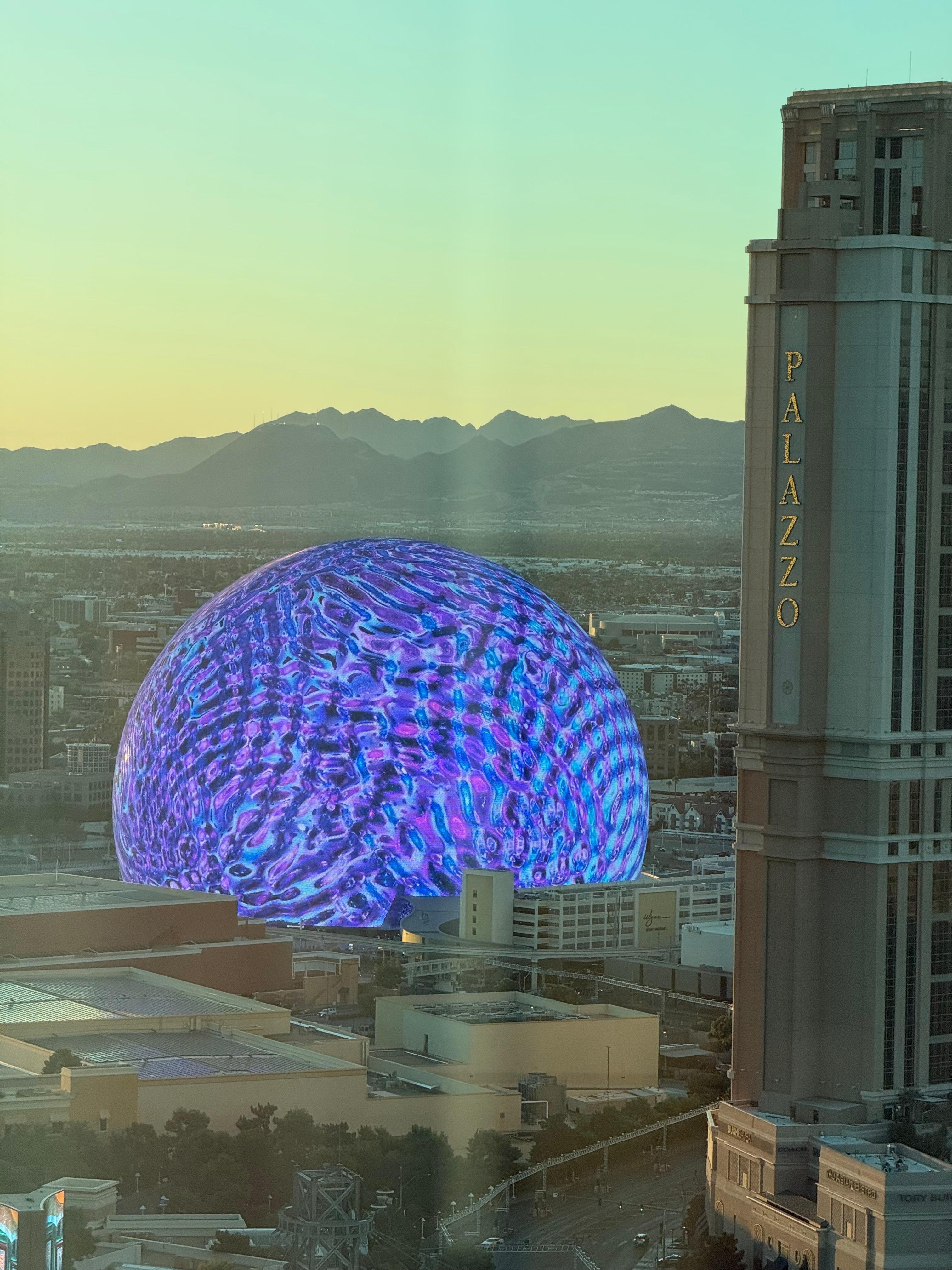 Awesome view of the sphere 