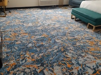 I wasn't moving but the carpet sure looked like it was!