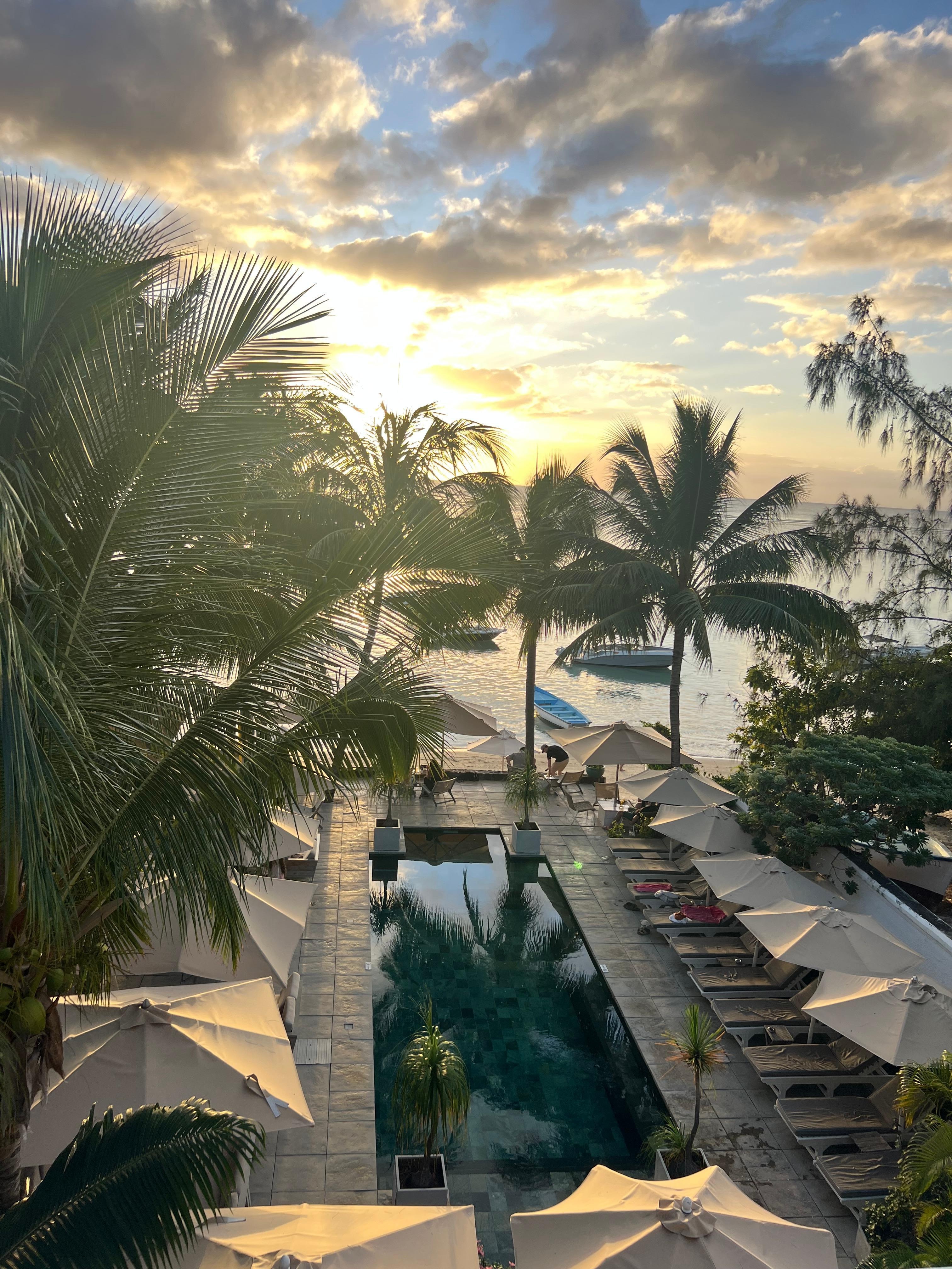 Coucher de soleil de la chambre 