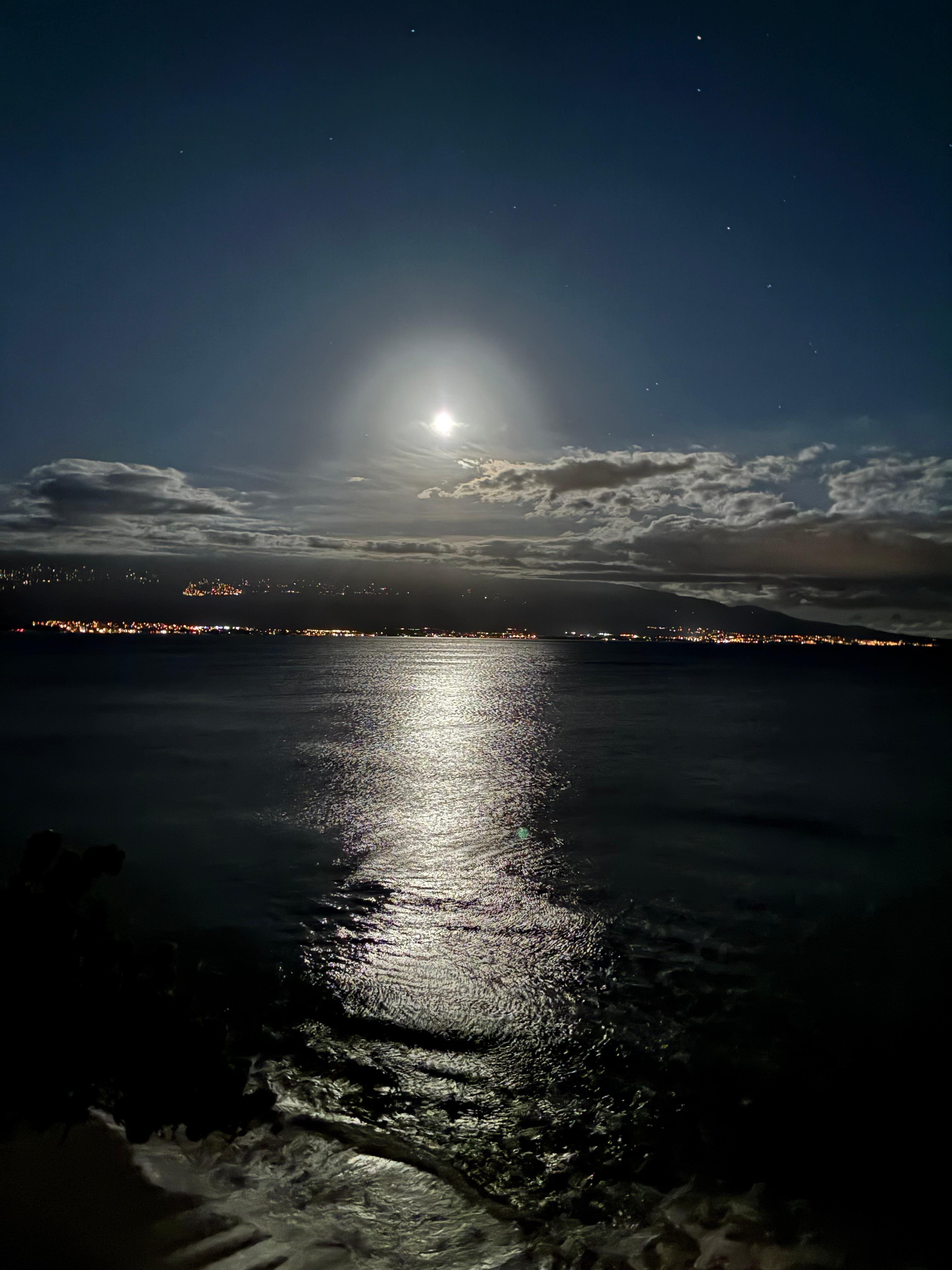 Night view from the balcony 