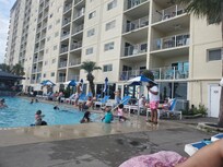 Unit is on right, first balcony up from the ground