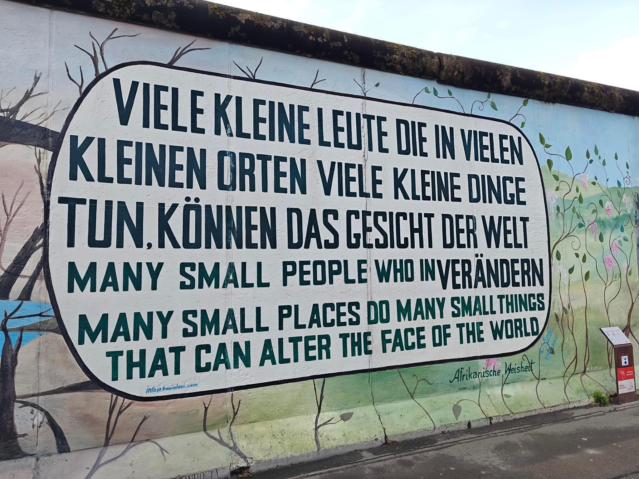 Favorite mural in the Berlin Wall