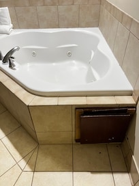 Attempted repair of the hot tub?