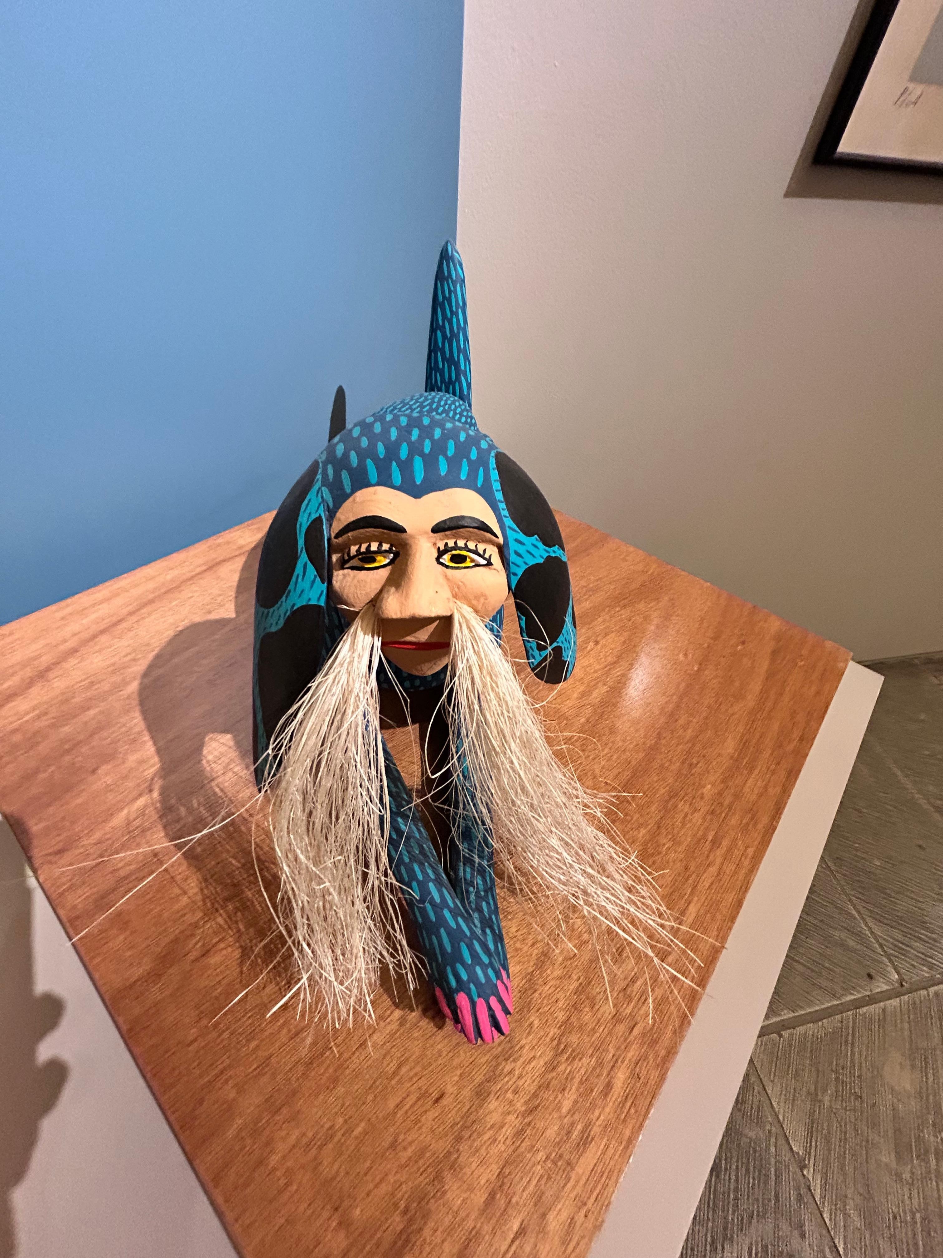 On of the fun alebrijes on display at the cultural center (June 2025).
