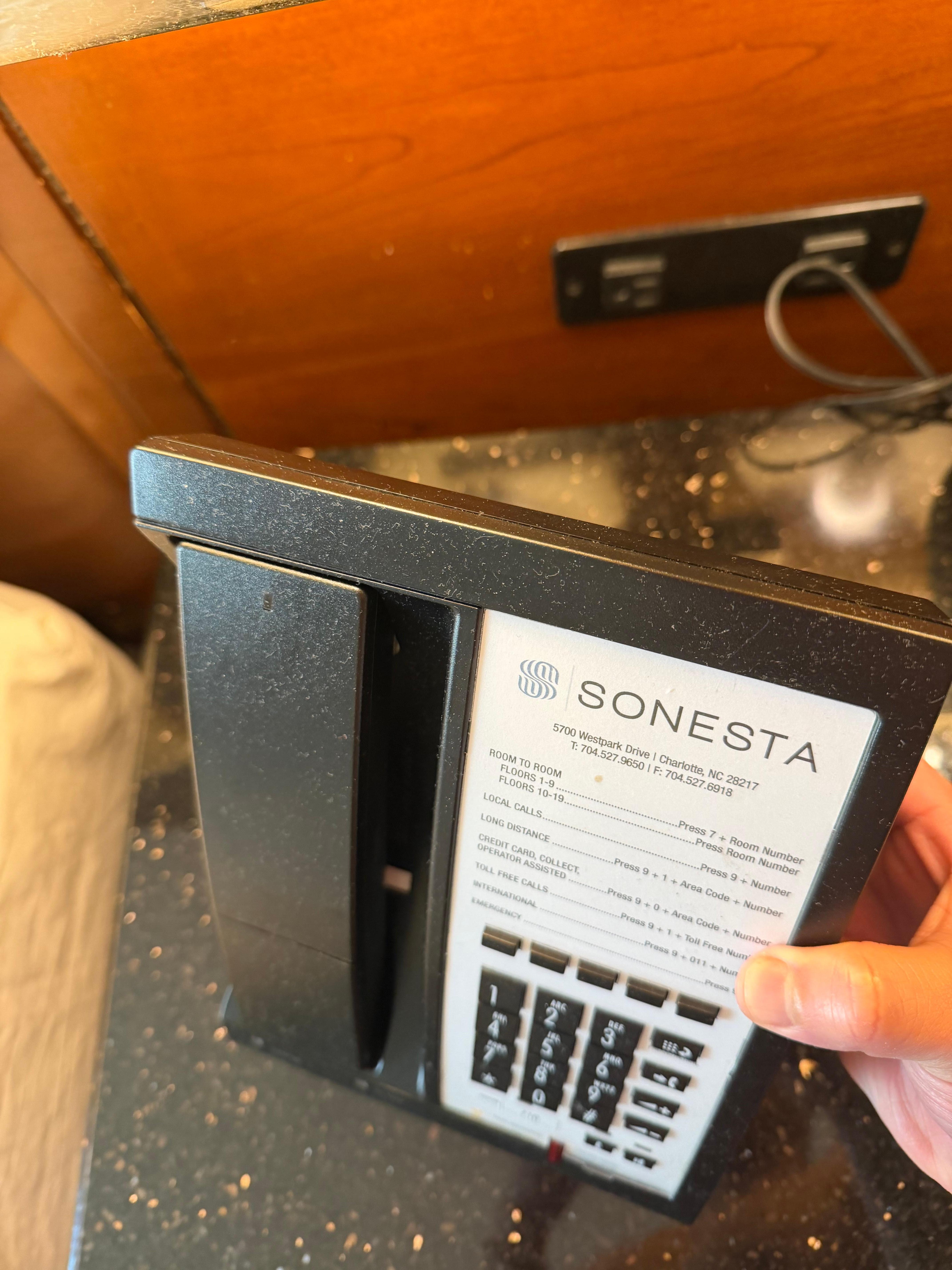 The phone doensnt connect at all. You have to come down to talk to receptionist. 