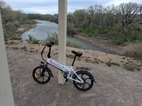 Riding on my e bike