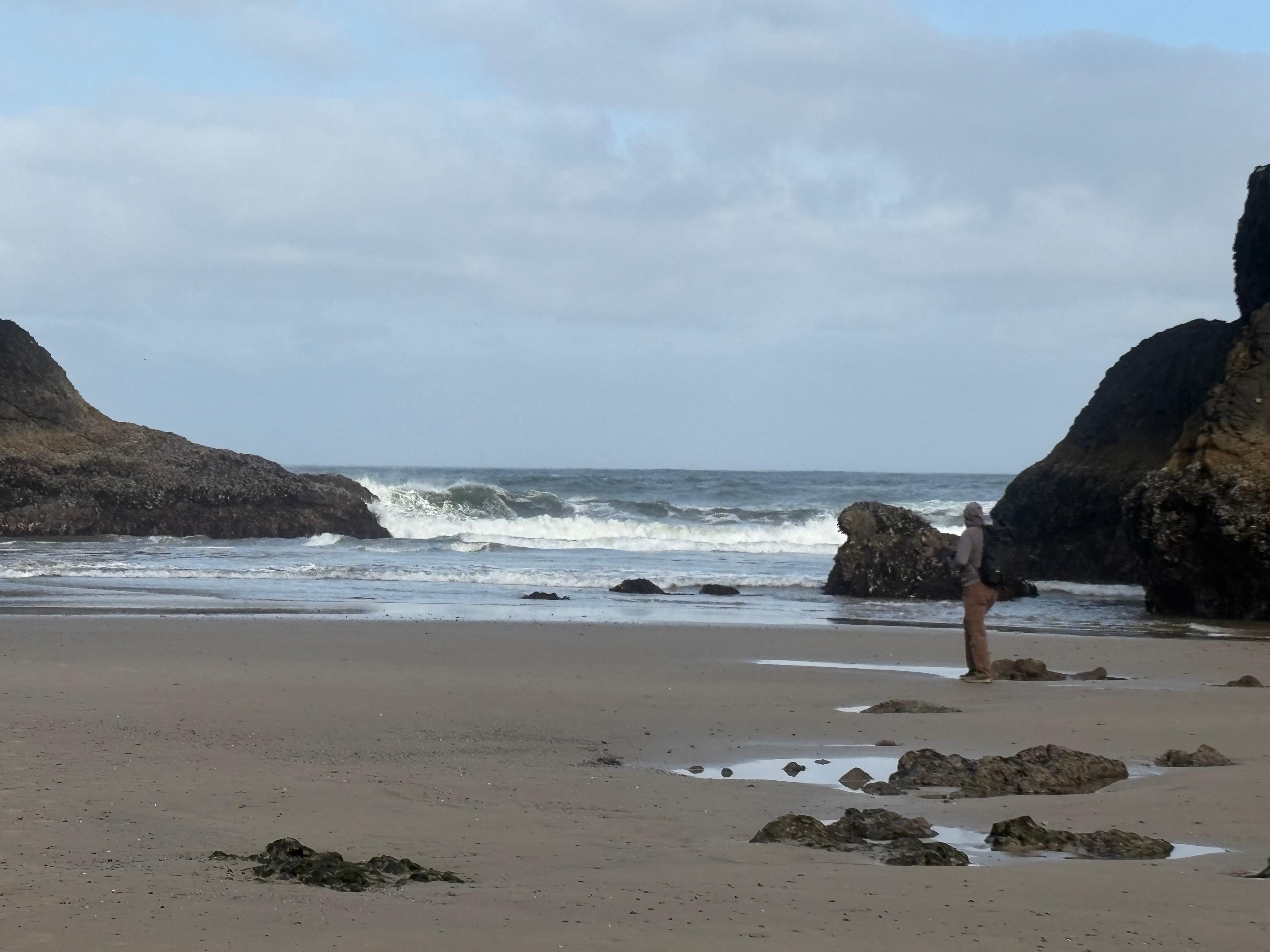 All sand is easy to walk on, no major rocks in the way to access sand beach