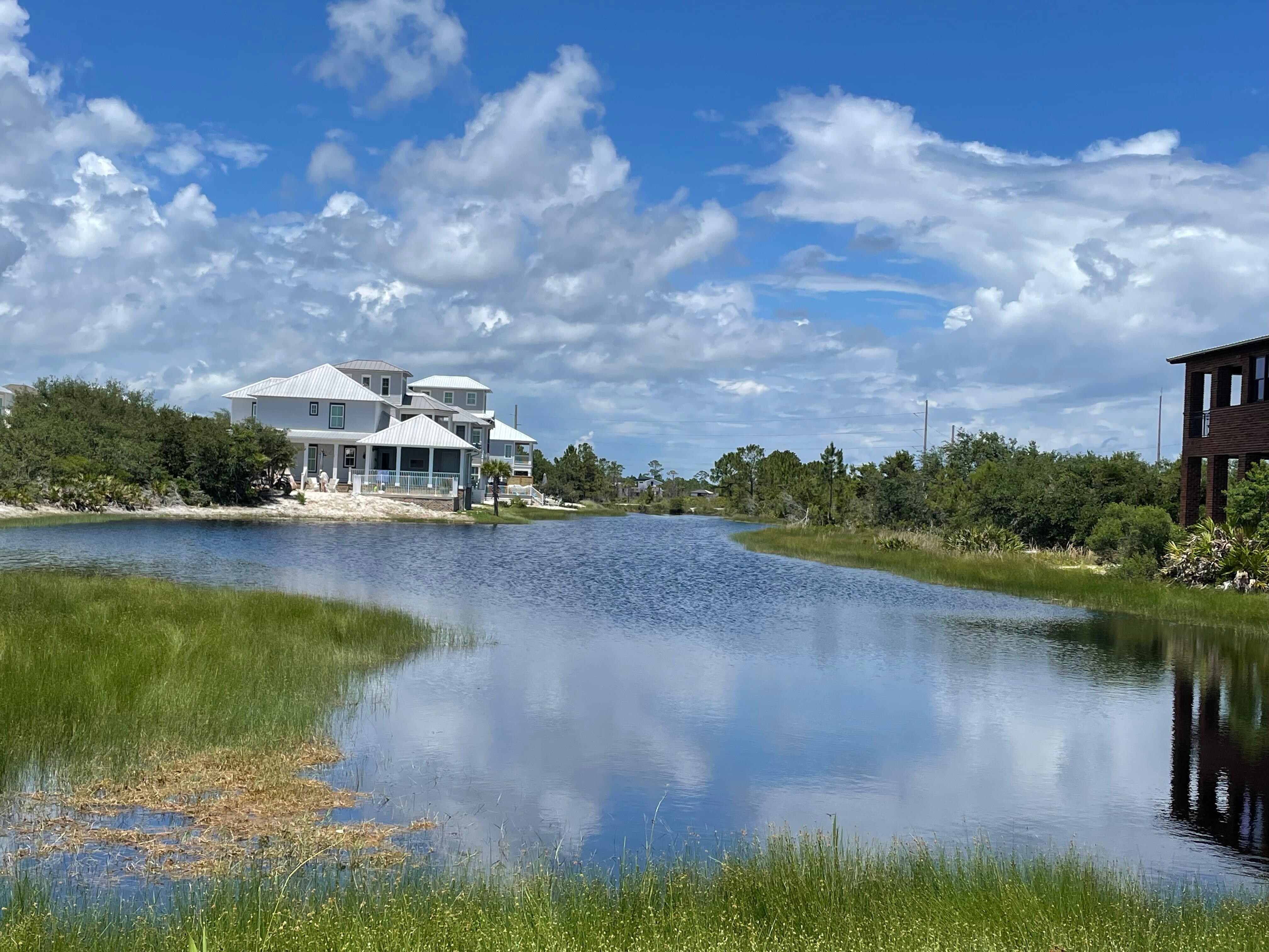 Shop in front of houses 