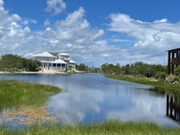 Shop in front of houses