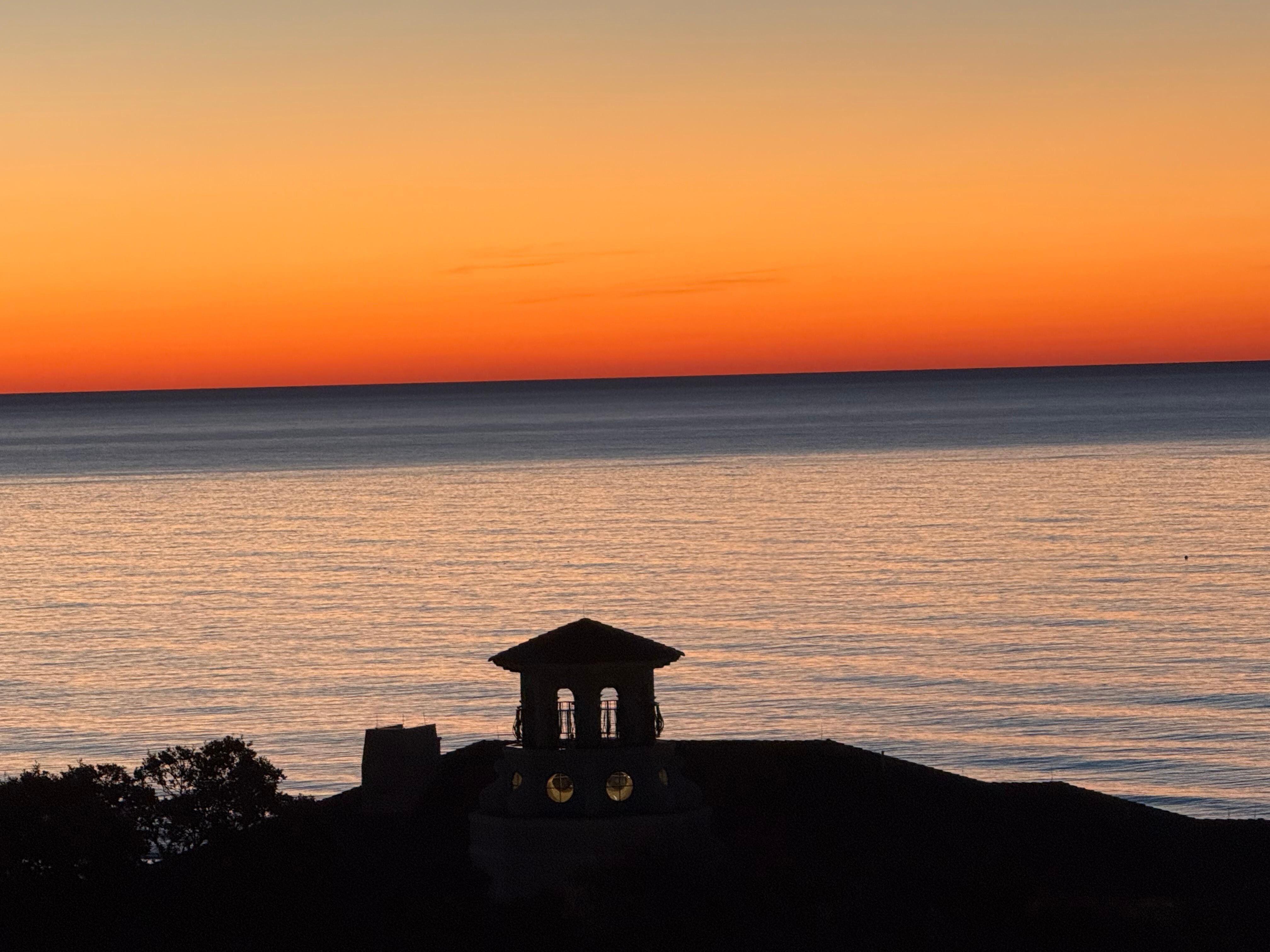 Sunrise from the balcony!