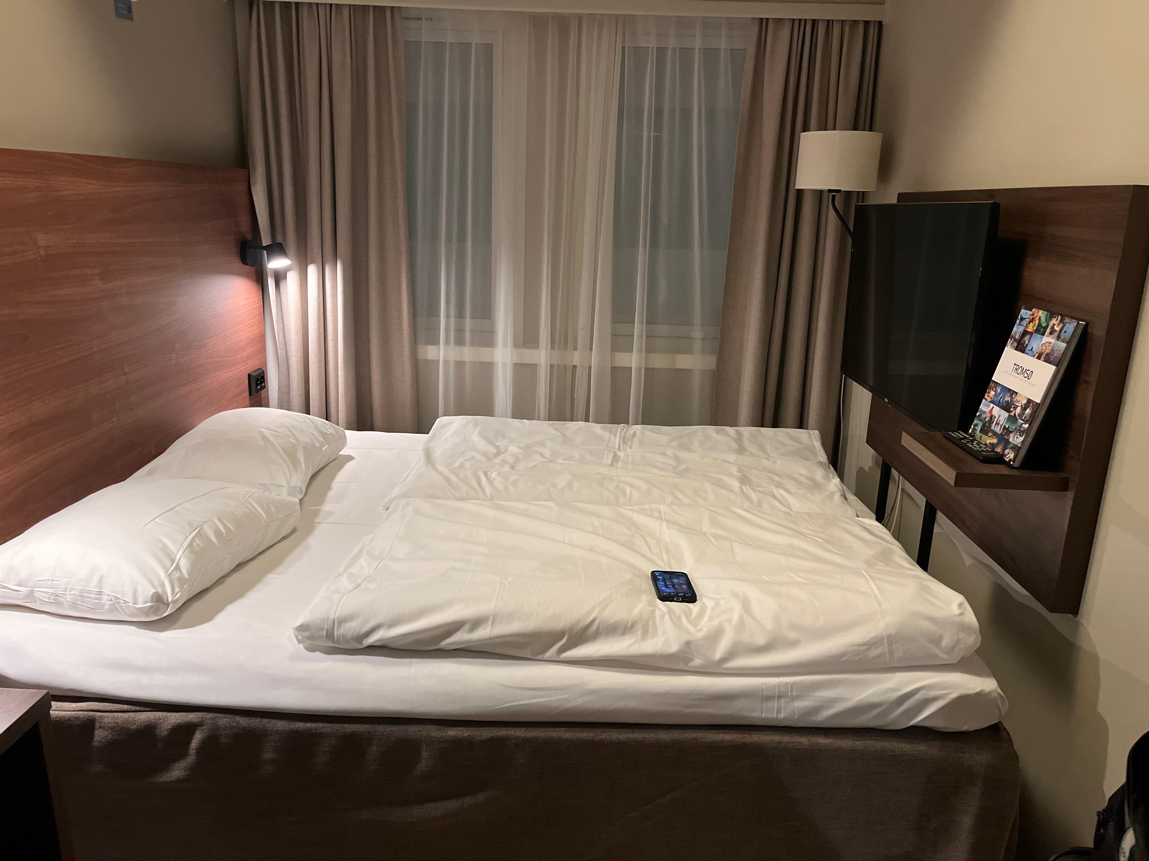 Very tiny room but otherwise ok for a couple