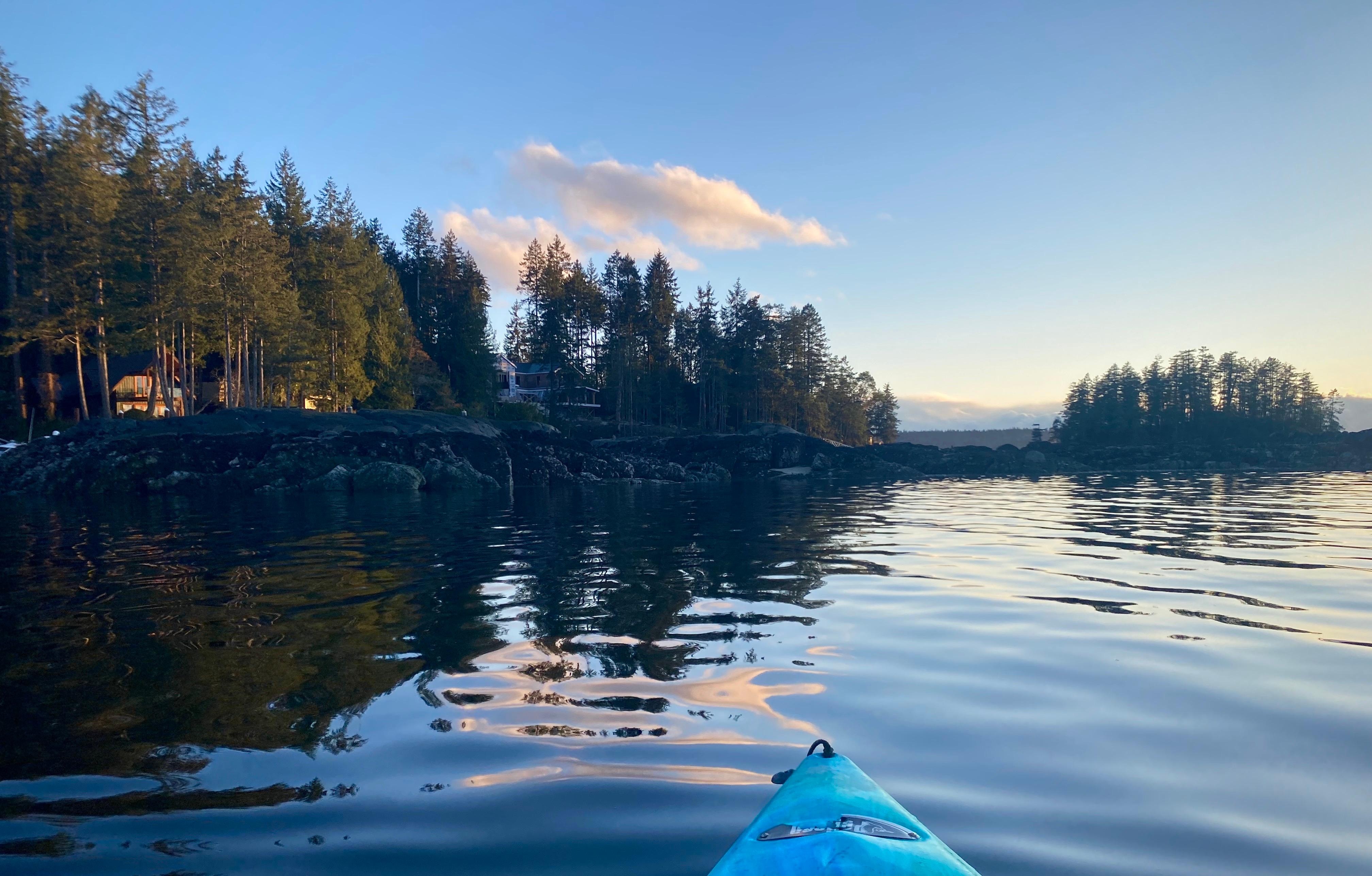 My first paddle at Sunset!