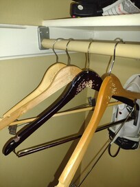 I won't hang my clothes on the chewed hangers