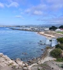 View over beach