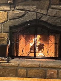 The fireplace