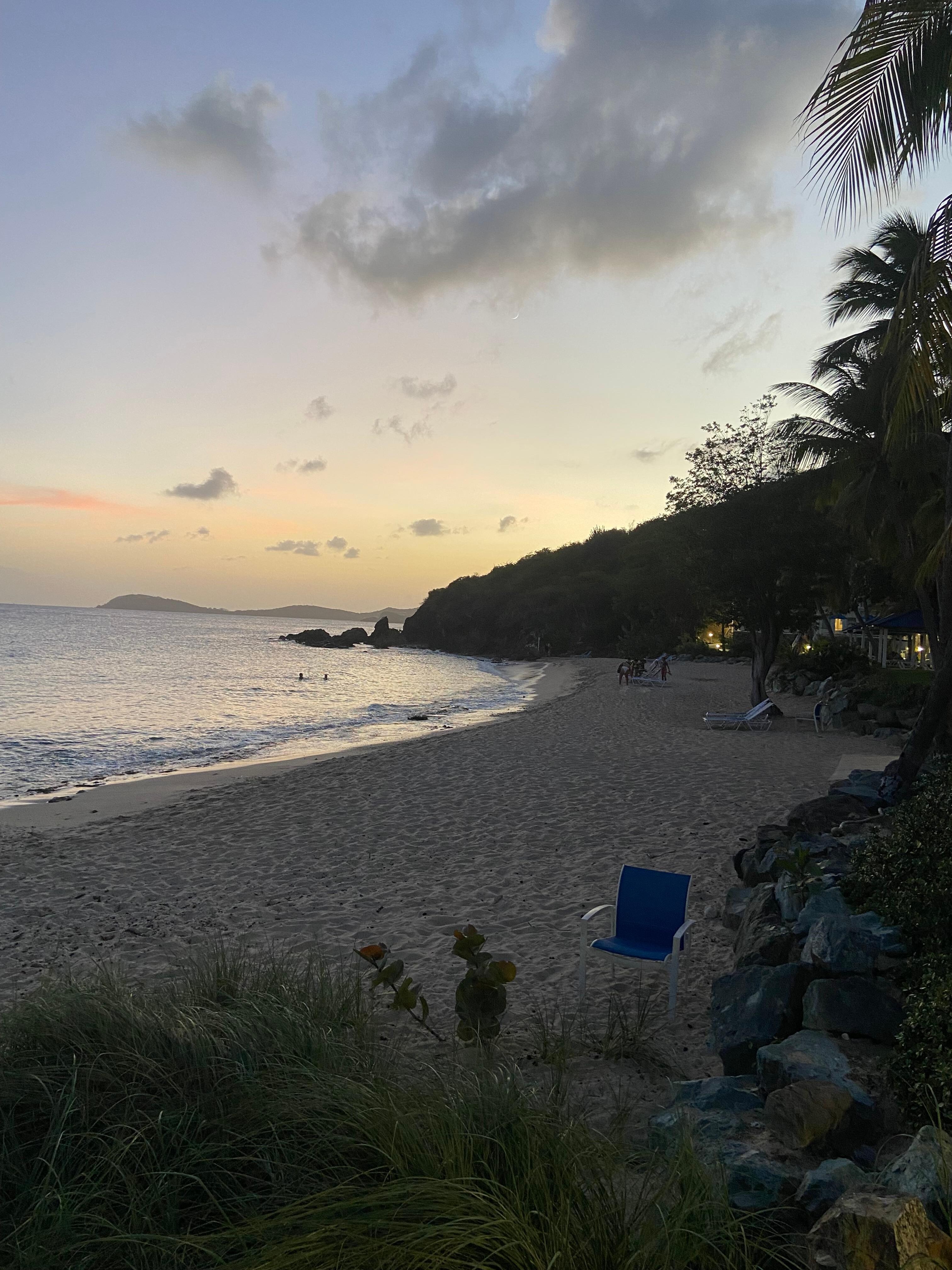 Sunset at the beach.