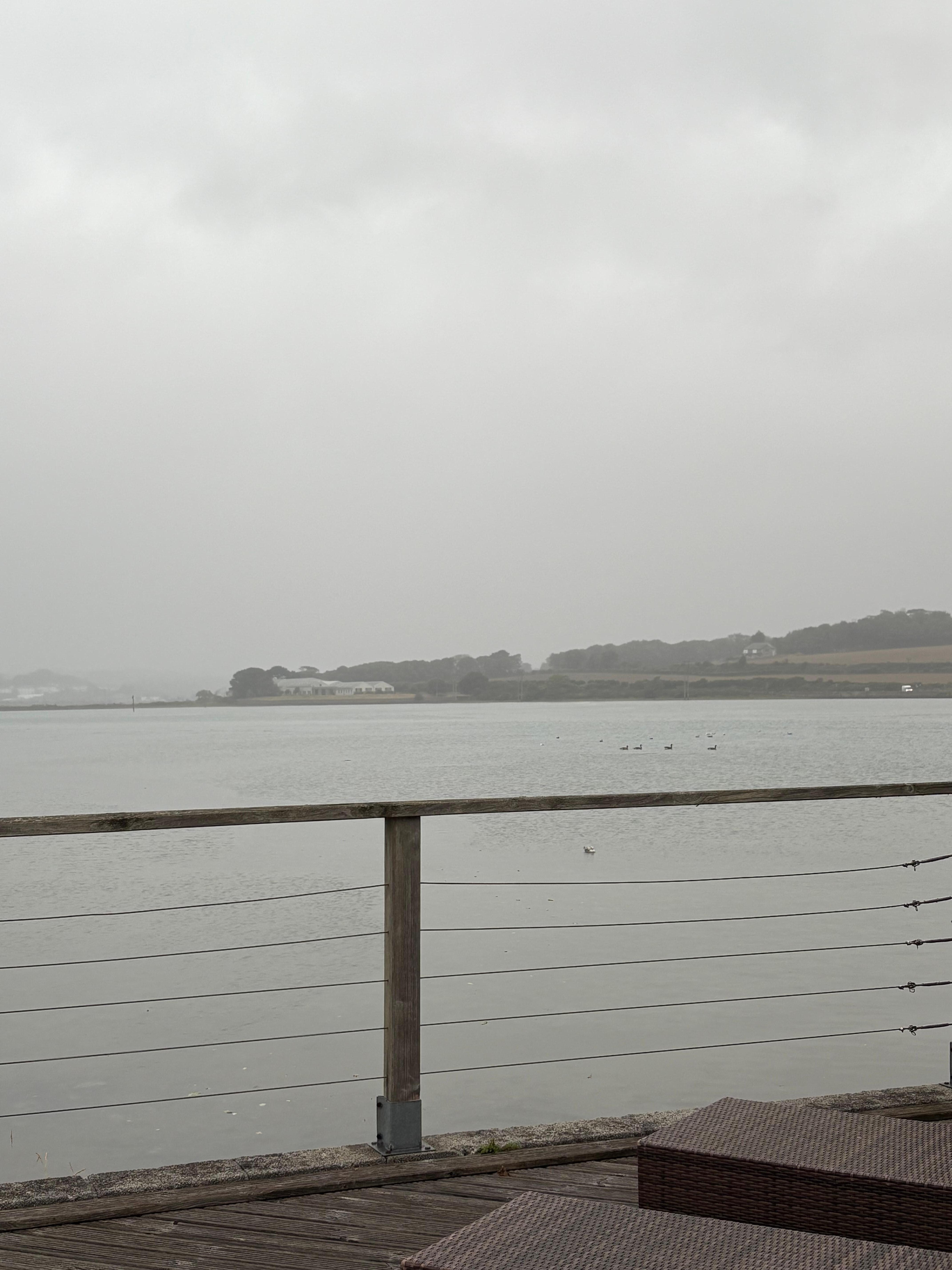 View of the tide in
