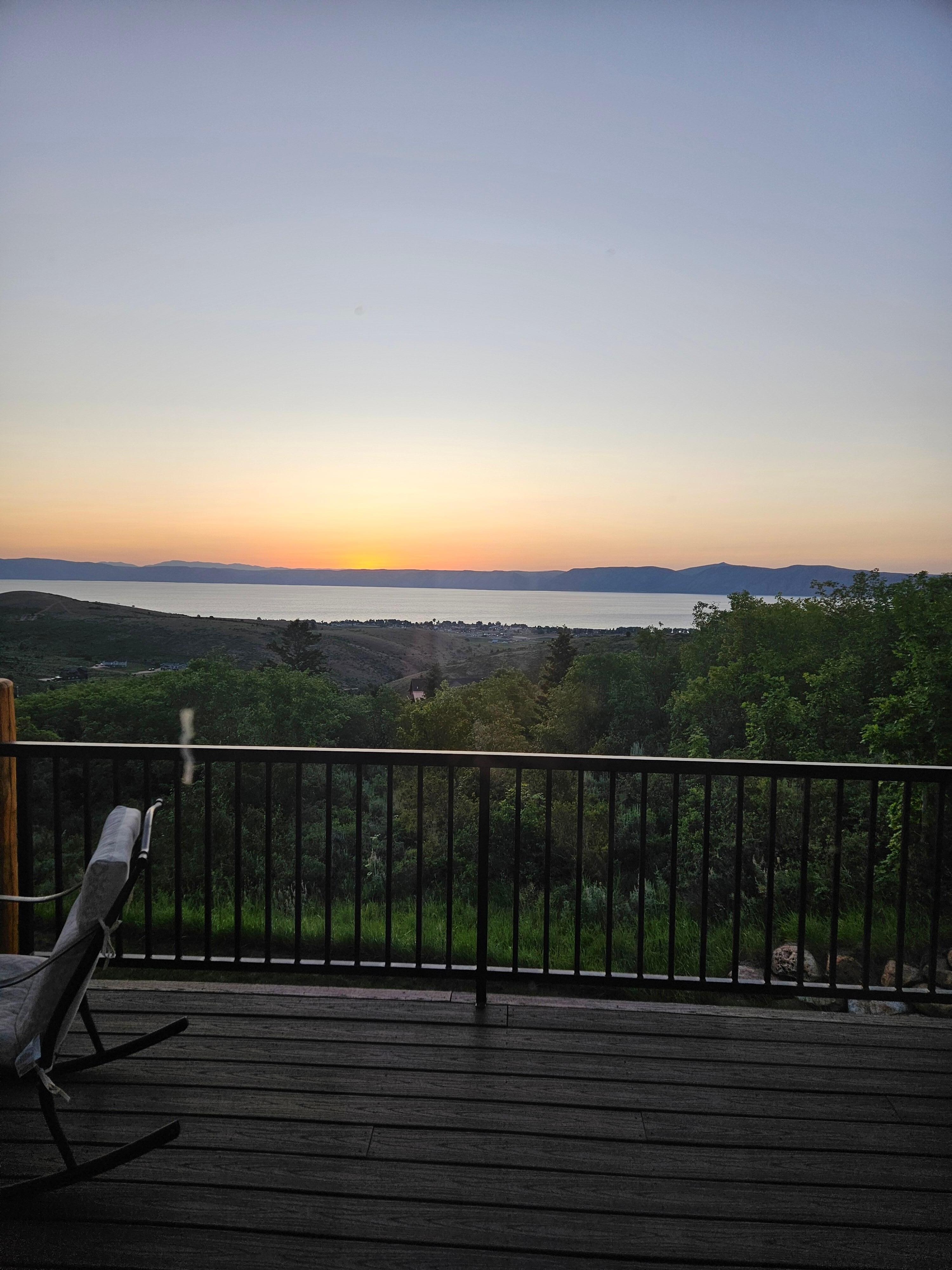 Sunrise from the main floor!