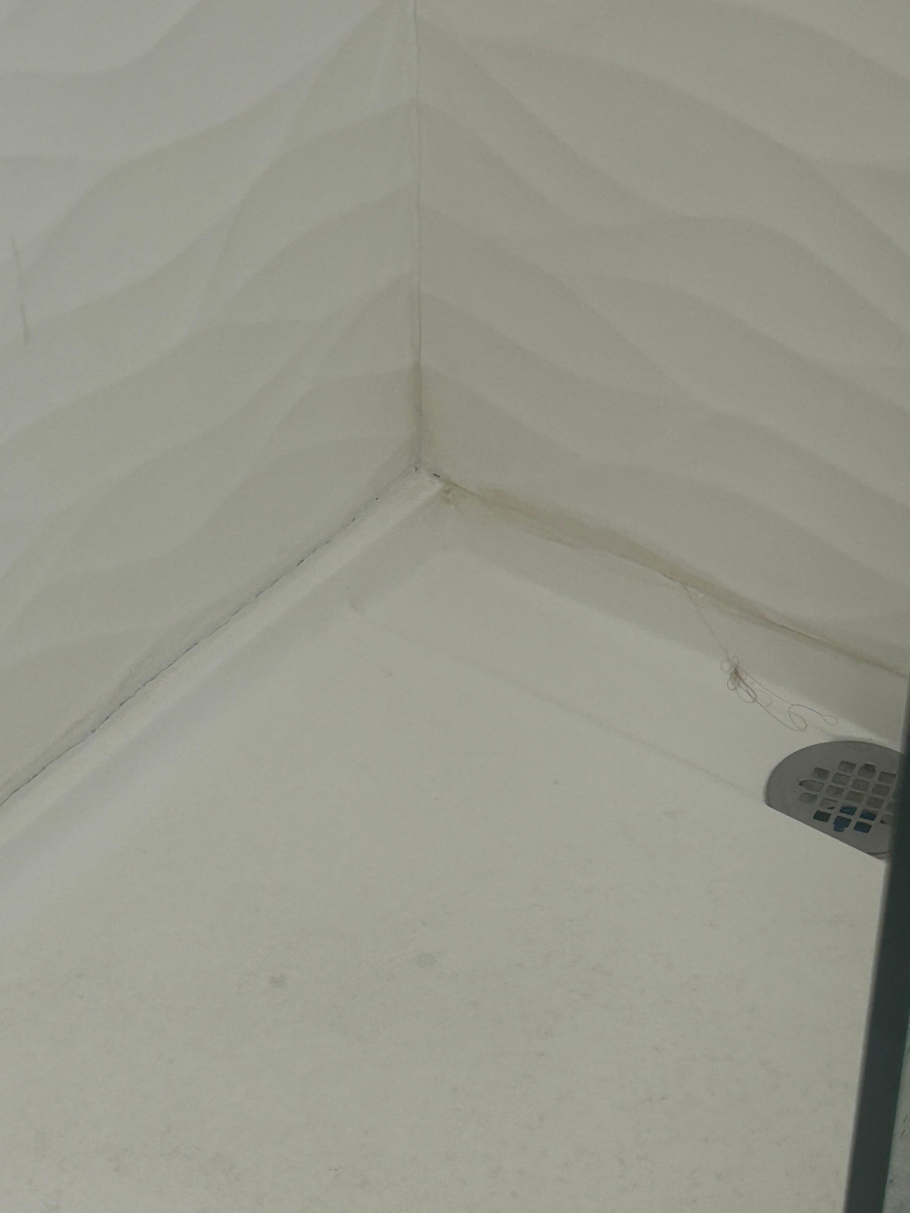 Bathroom moldy caulk