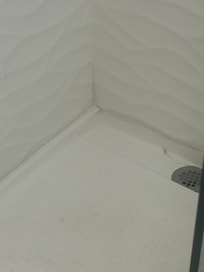 Bathroom moldy caulk