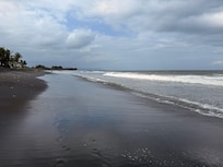 Black sand beach only 45-minute ride from the hotel