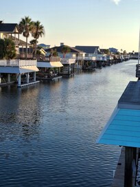 Relaxed backyard canal!