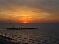 Sunrise from the Balcony Working Pier is actually called the "outfall project". You can google for more info