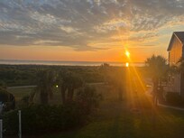 Sunrise on the balcony