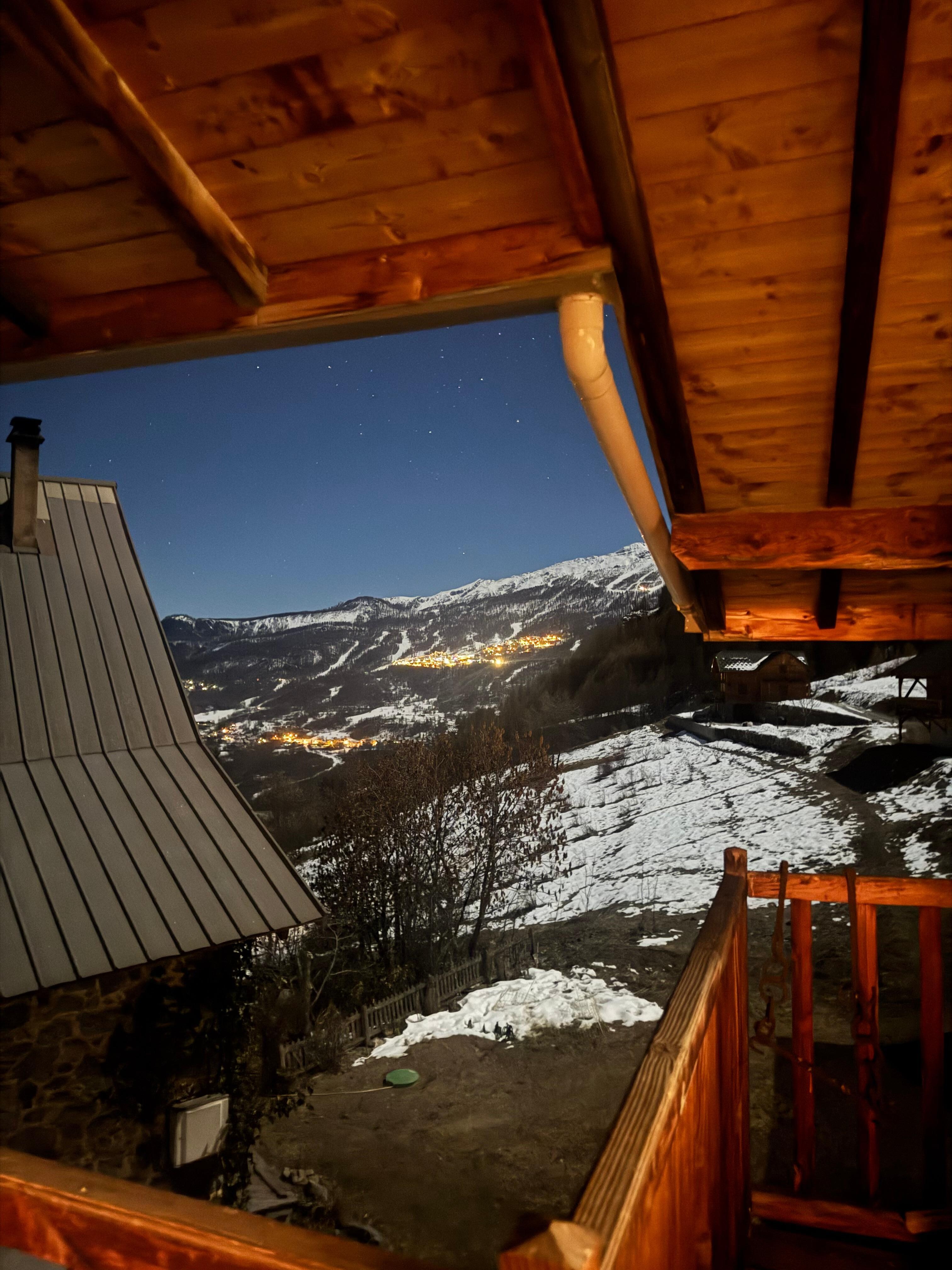 Nächtlicher Blick von der Terrasse