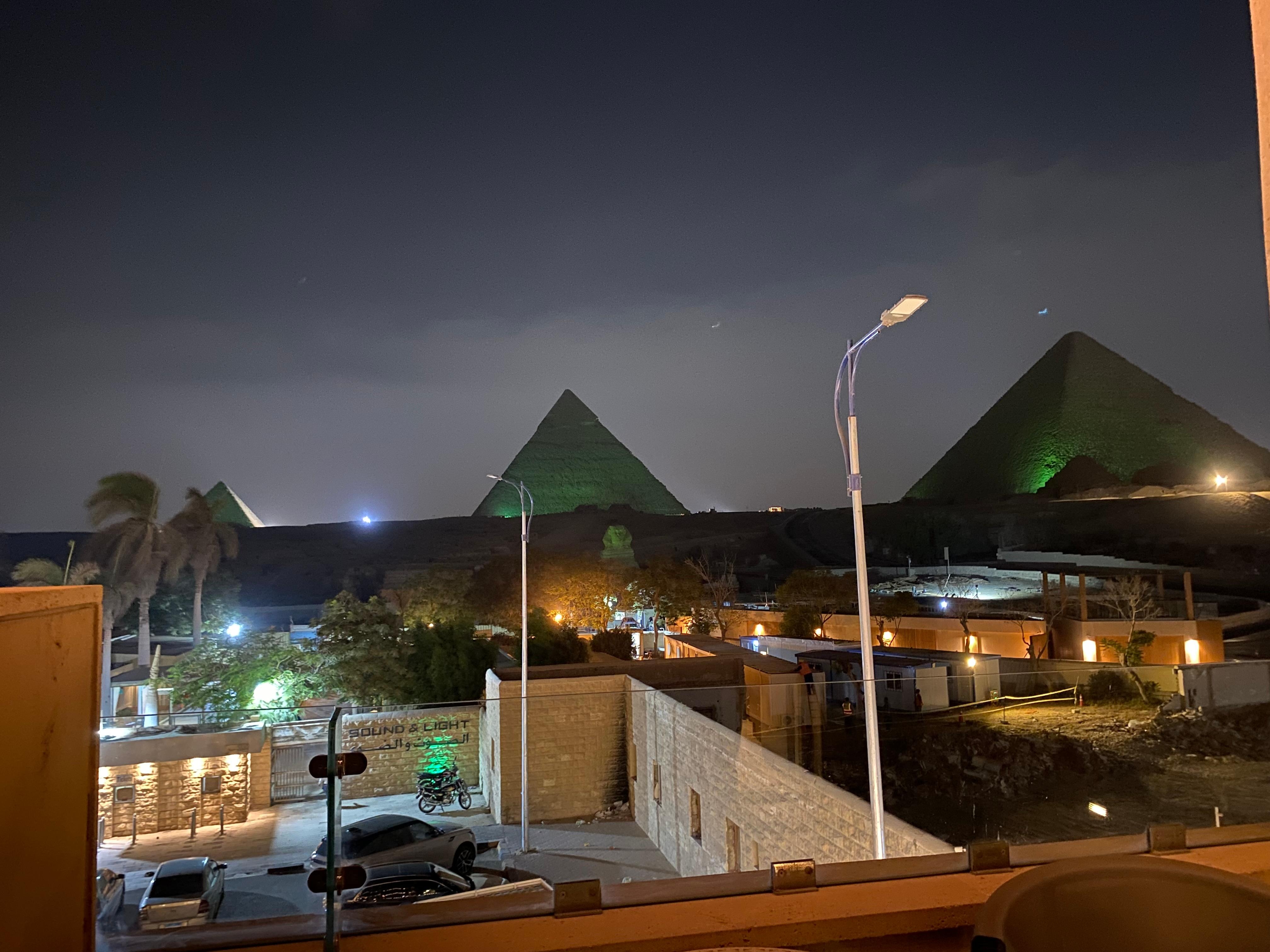 From our balcony at night 
