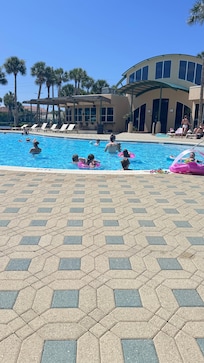 Pool was never too crowded!