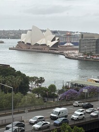 Cruise ship leaving the harbor.