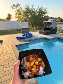 The grill and outdoor seating was a great bonus - and used often!