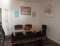 Versatile space for family meals or playing group games