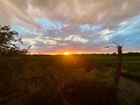Sunset from porch