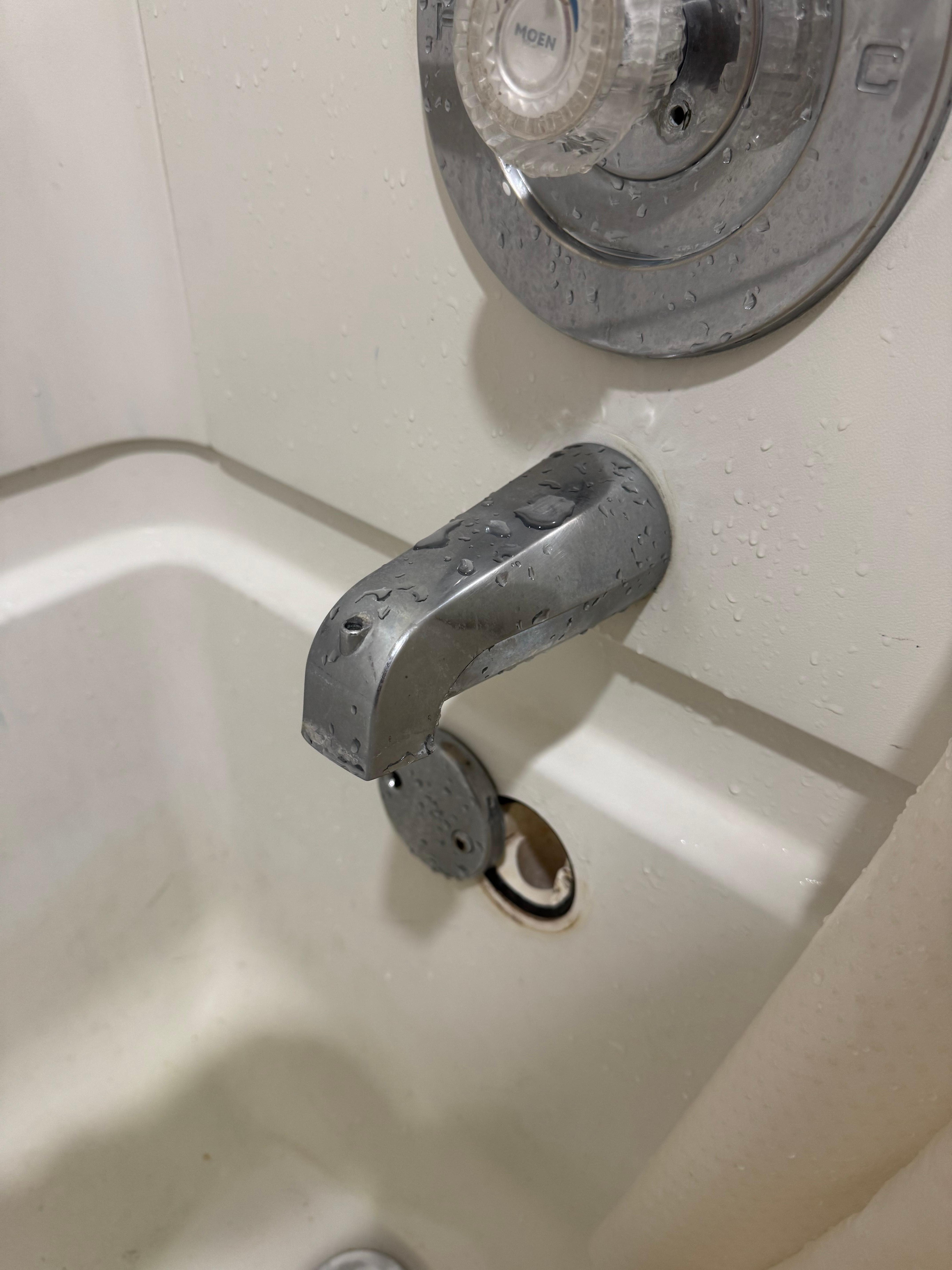 Show knob is missing to activate the shower