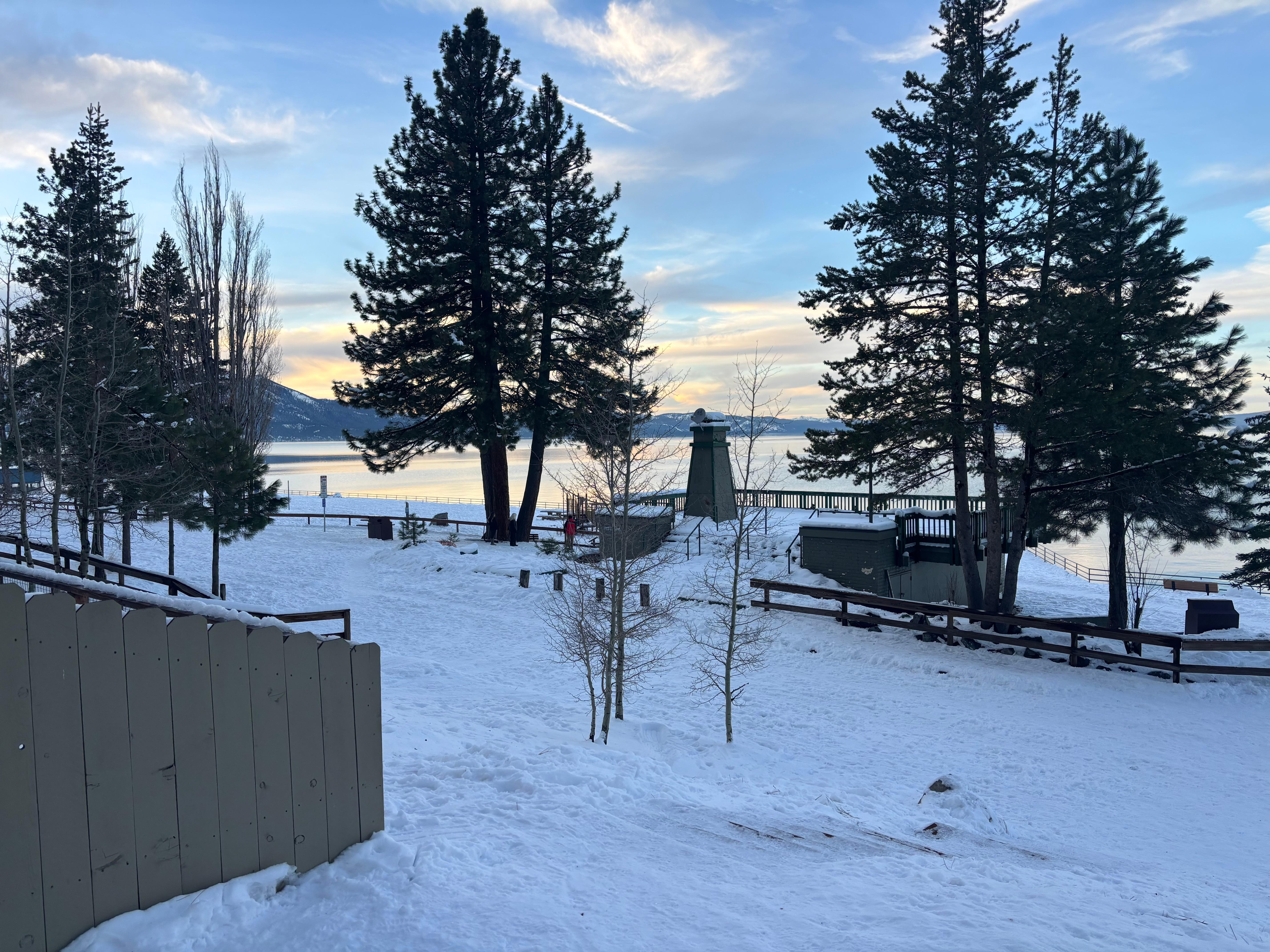 Park across from the house.