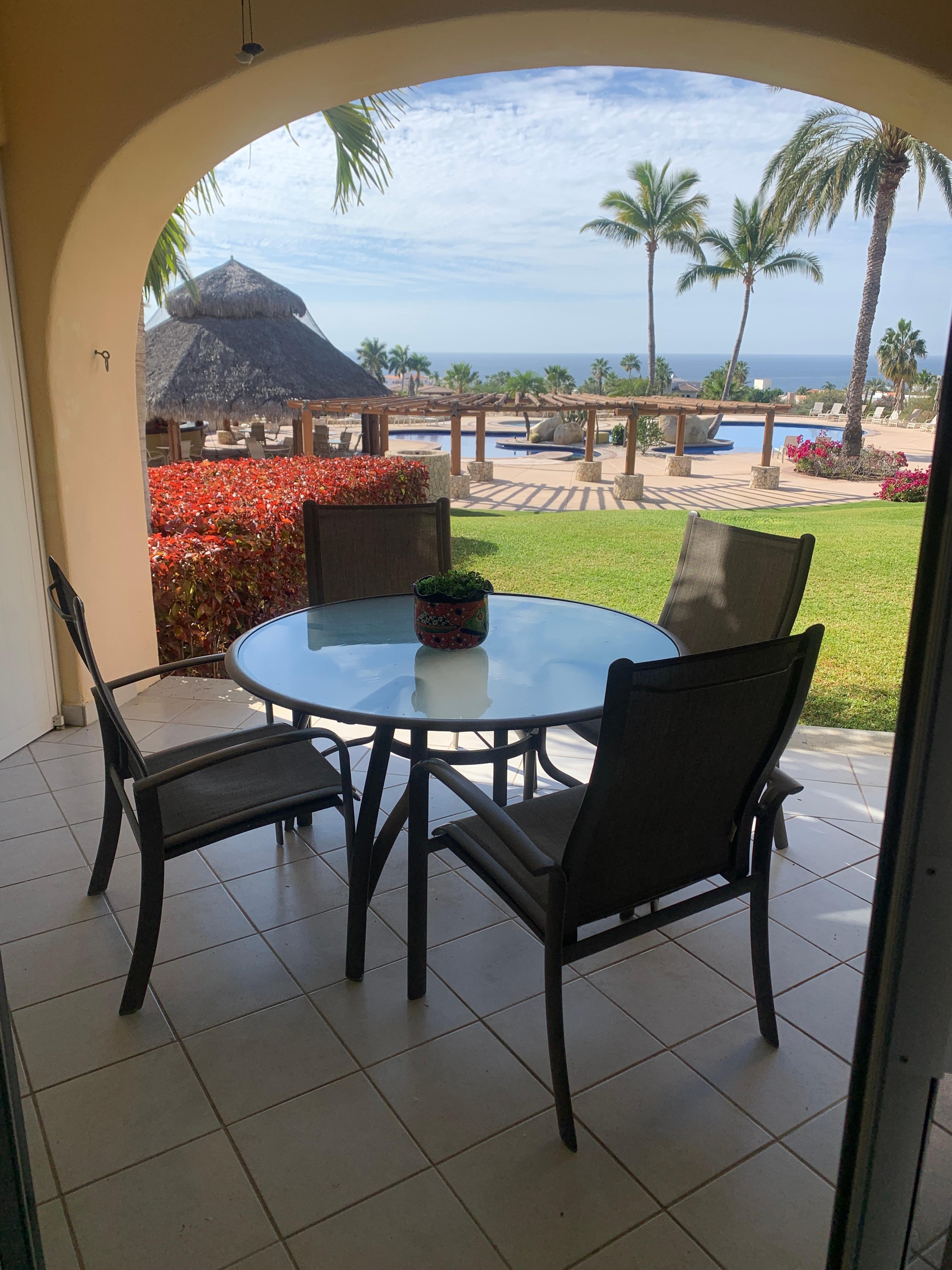Patio and view