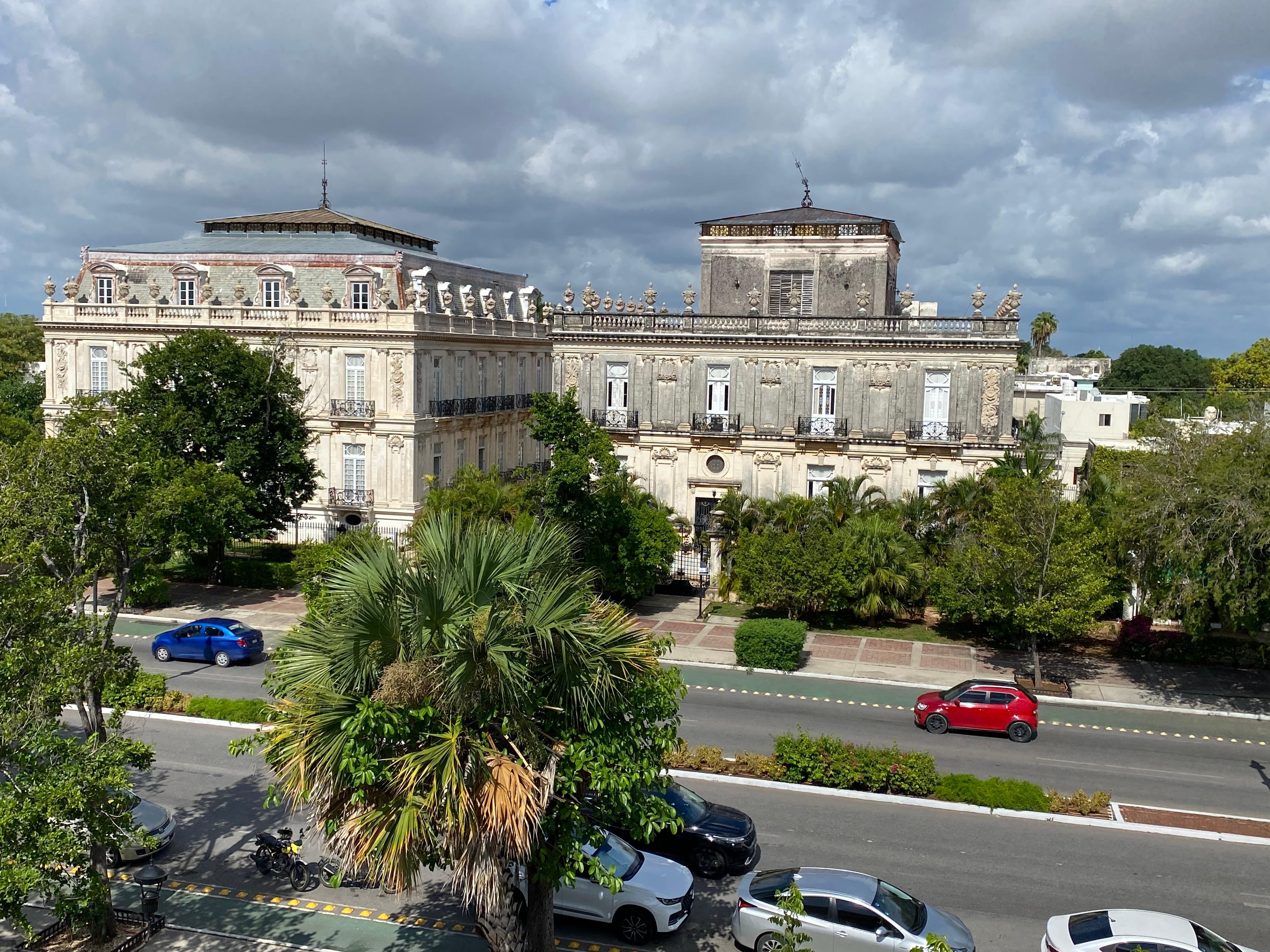 Just across from the hotel.