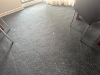 Carpet looked dirty but is probably incredibly old. Well past its usage