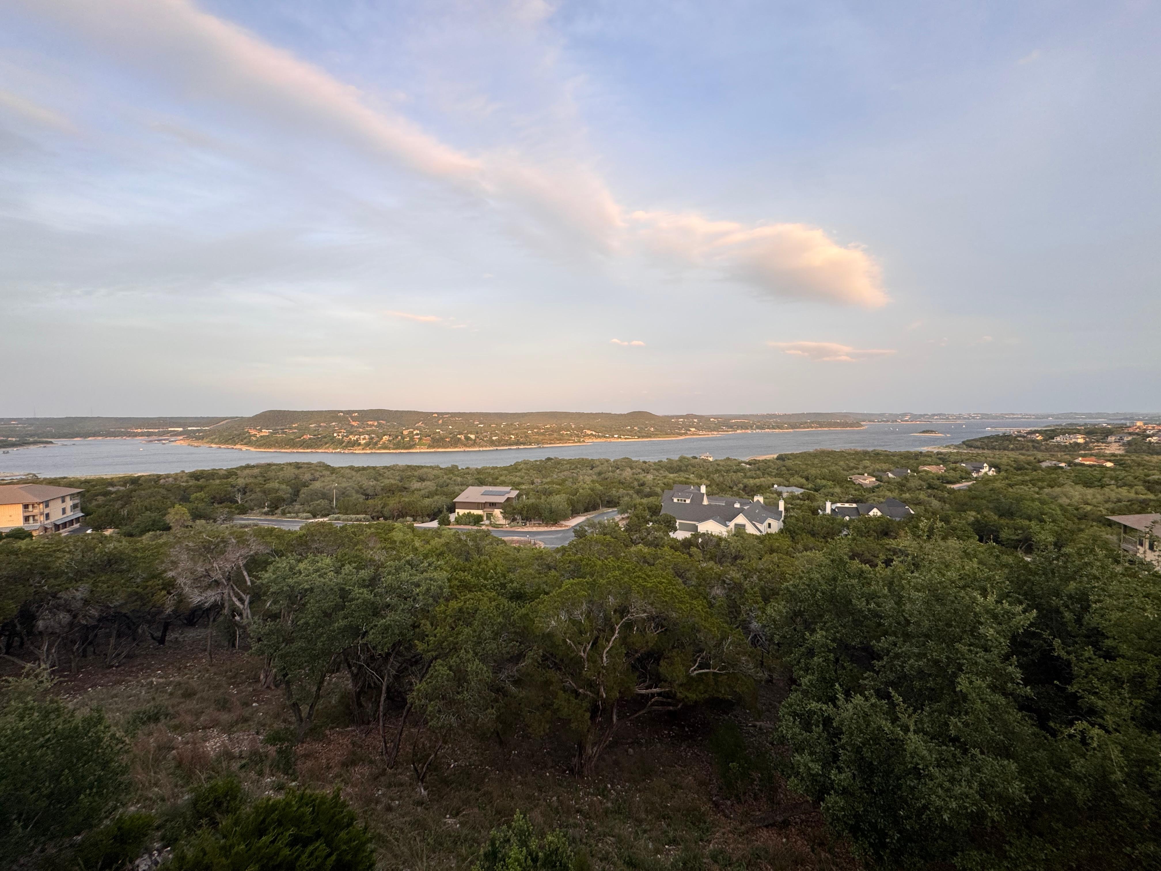Porch overlooking lake Travis 
