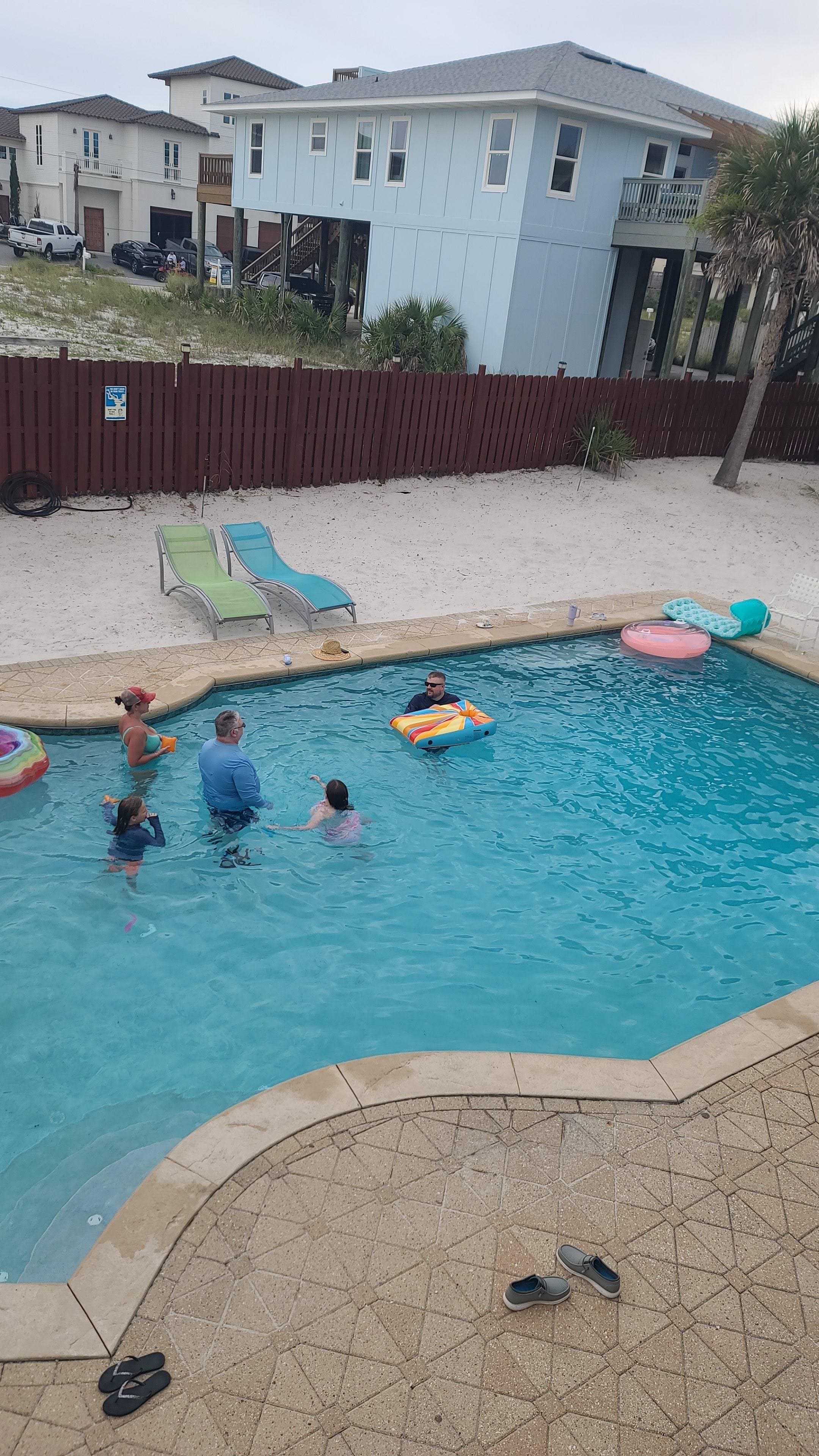 fun times in the pool