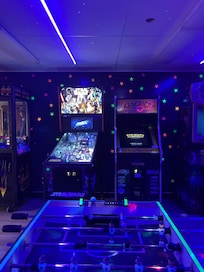 Retro arcade at the community center.