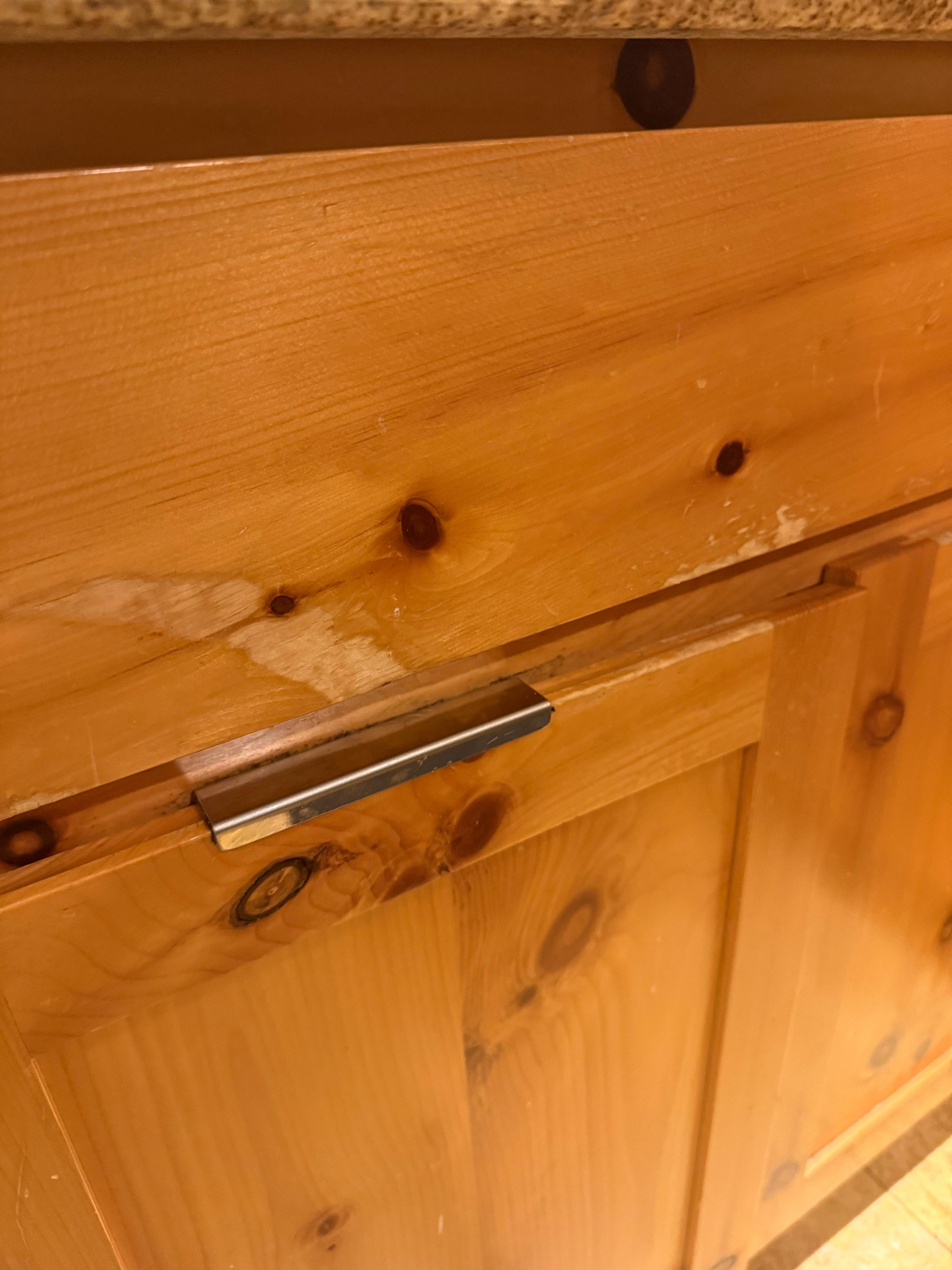 Beat up kitchen cabinets 