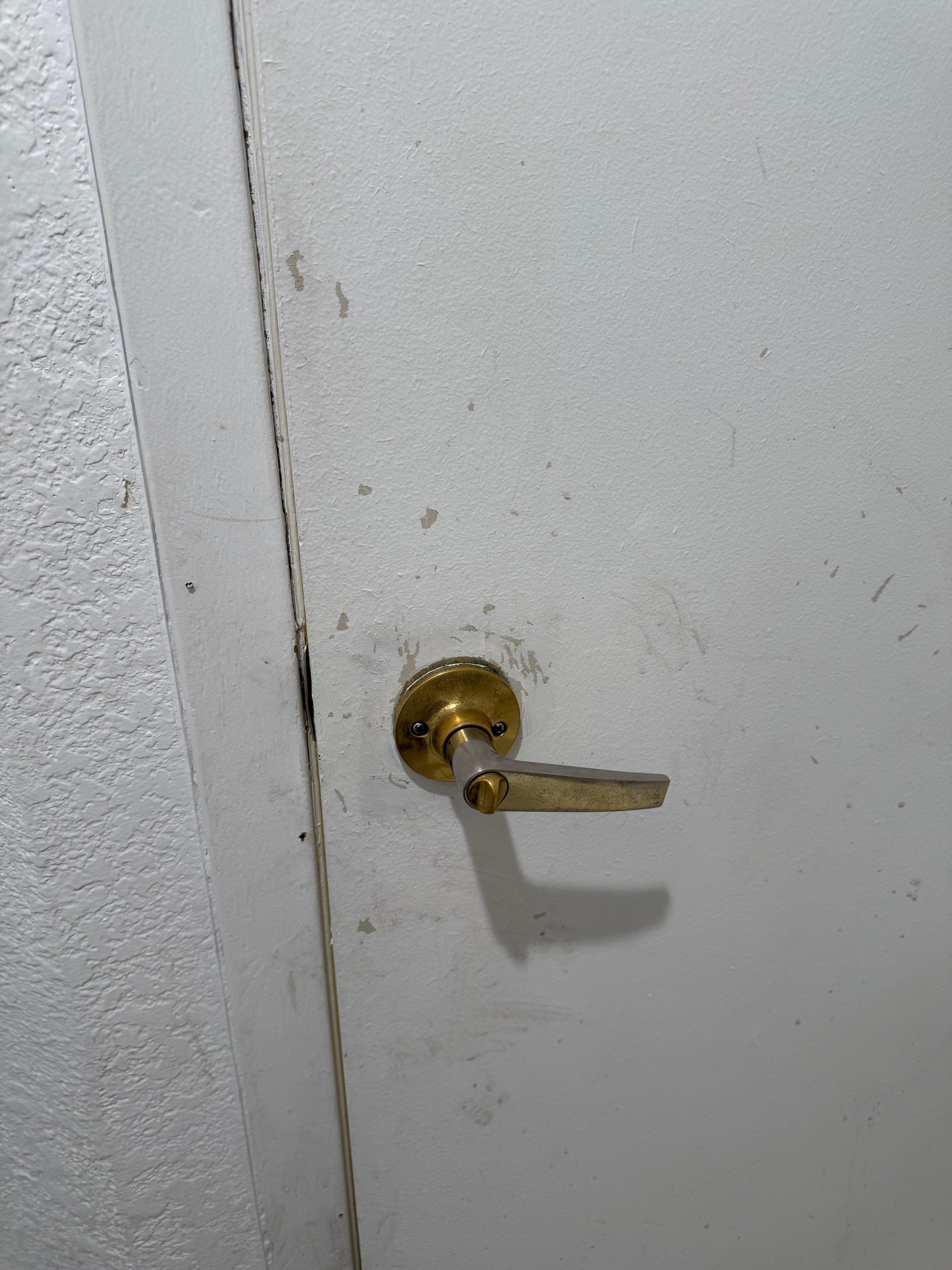 Back of bathroom door