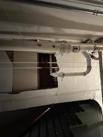 Ceiling on the way to basement room